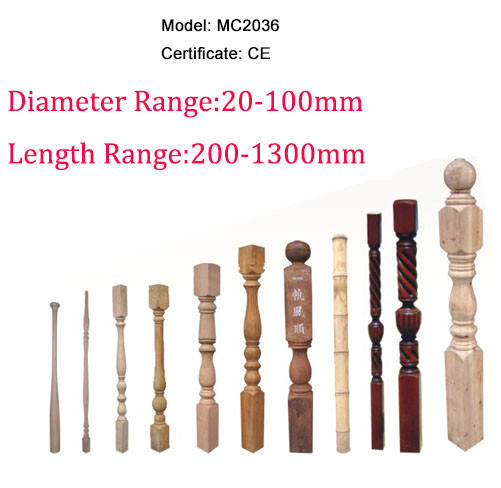 Wooden handle making machine MC2036 Full Automatic back knife wood lathe