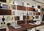 Imitation Walnut Color PVC Material Self Adhesive Wallpaper With 0.45*10M Size