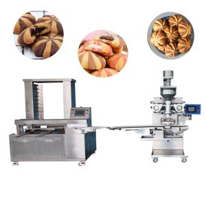 China PLC Control Chocolate Filling Cookie Production Line Equipment on sale