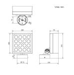 305VAC 75W Led Wall Washer Lights 7500LM Led Architectural Lighting