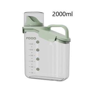 China Eco Friendly 2000ml Clear Plastic Lunch Container factory