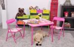 Mail Packing Kids Furniture Metal Folding Card Table and Chair for Children's