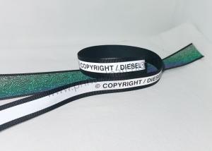 China ODM Debossed Soft Waistband Elastic Polyster Webbing For Boxer , Headband factory