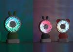led light fan / mini hand held battery fan portable electric funny fan hand
