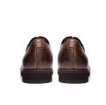 Soft Men'S Casual Shoes Normal Size Brown Leather Brogue Sneakers