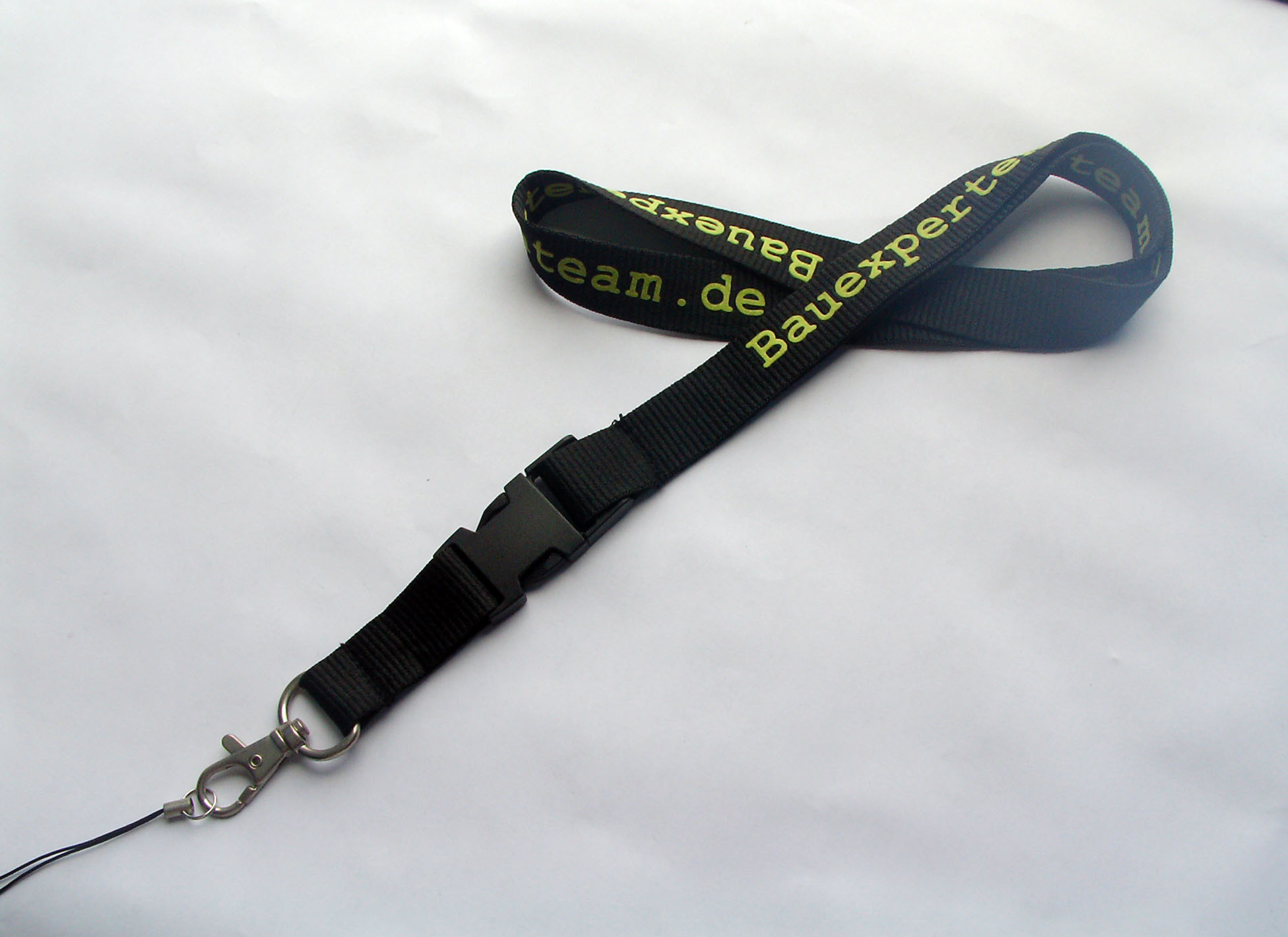 90 Cm Width Printing Dye Sublimation Lanyards Blue Color For Promotion