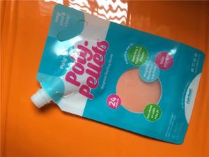 China Food Grade Doypack With Spout Laminated Material Vivid Gravure Printing factory