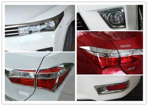 China COROLLA 2014 Chromed Car Headlight Covers TailLight Garnish And Fog Lamp Bezel factory