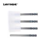 Tungsten Carbide Corner Radius End Mills 4 Flute R Angle High Speed Cutting