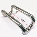 Modern Glass Door Pull Handle , Ss304 Stainless Steel Door Handle Oem Dia 19mm