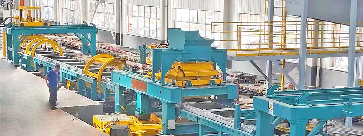 Energy Saving Automatic Moulding Line / Static Pressure Moulding Line With KW Technology