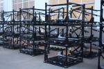Black 4 Way Entry Square Tube Steel Transport Pallet