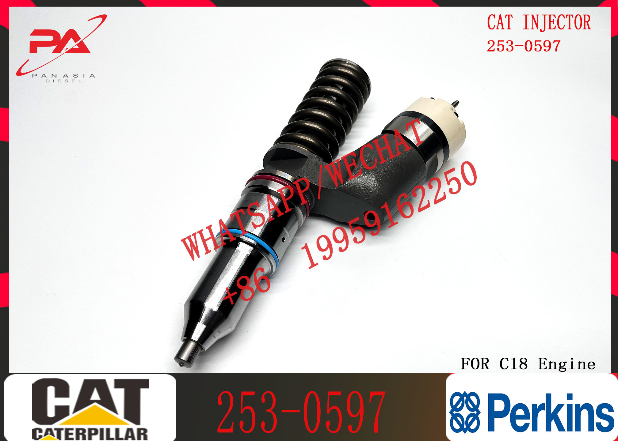 Common Rail Injector Assy 253-0597 20R-8048 211-3025 10R-0955 365-8156 235-1403 291-5911 10R-9787
