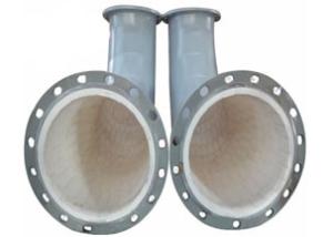 China ASTM A106 Alumina CE API Ceramic Lined Elbow Pipe factory