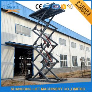 China 10M 2.5T Full Rise Pit Mounted Hydraulic Scissor Car Lift High Rising factory
