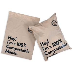 China Custom Biodegradable Compostable Mailer Bag Pink Poly For Jewelry Packing factory