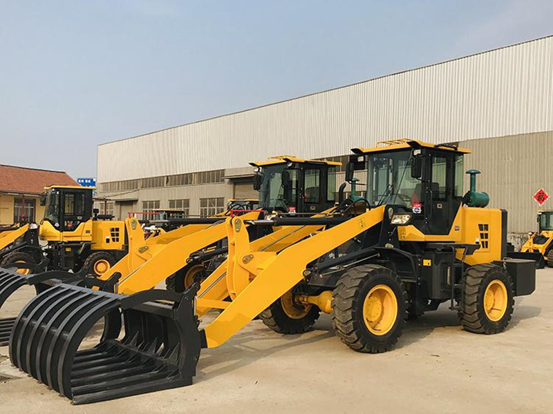 Best price grapple loader for grass and log wood grapple wheel loader for sale
