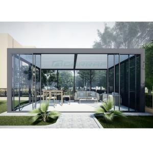 China Aluminum Louvered Pergola Deluxe Louvered Pergola Pergola With Retractable Canopy factory
