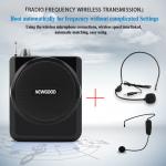 FM Wireless Headset Microphone Voice Amplifier Loudspeaker For Training,Sports