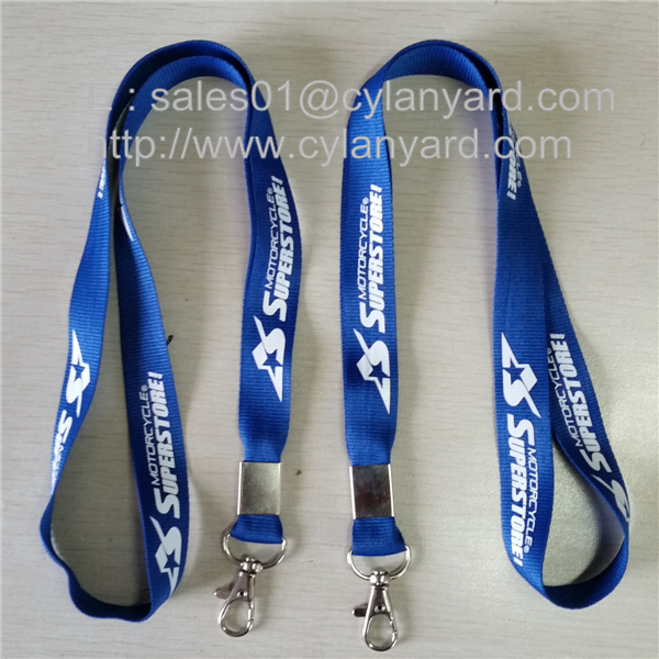 metal sheet crimped polyester lanyards