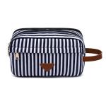 Multifunction Striped Canvas Makeup Brush Bags For Women