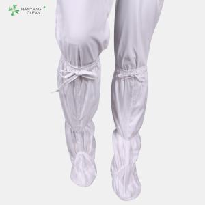 China Lint Free Clean Room Accessories Esd Rated Boots With 100% CPE Material factory