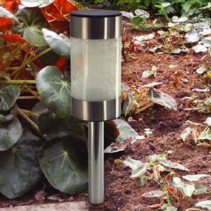 China White Solar Pathway Bollard Light / Stainless Steel LED Bollard Lights Warm White factory
