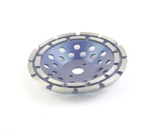China Double Row Diamond Cup Wheel , Durable Metal Bond Diamond Wheel factory