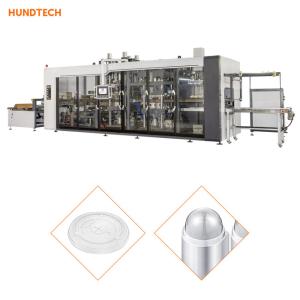 China 2.0mm Thickness PET Milk Cup Lid Forming Machine Thermoforming Packaging Machine factory
