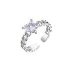 Open Sterling Silver Crystal Jewelry