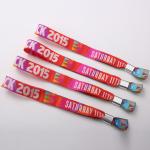 Fashionable Custom Wrist Band With Polyester / Satin Material