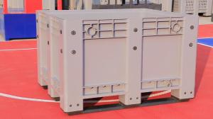 China 1200*1000*810mm Good Quality plastic storage container collapsible pallet box for fruit and autoparts factory