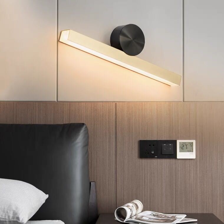 Kids Room Minimalist LED Bedroom Black Wall Lamp Low Voltage Wall Lights