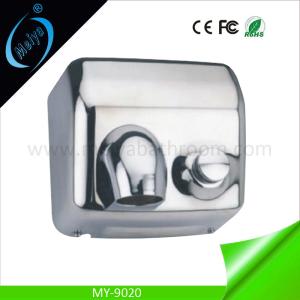 China stainless steel automatic hand dryer with button for hotel factory
