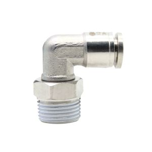 Push In Pneumatic Fittings SUS 316L 90 Degree Right Angle Tube Joint KQG2L06-01S
