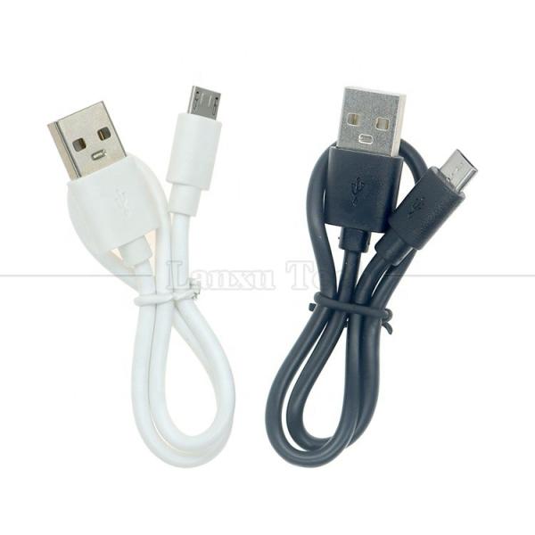 China Short 30cm 50cm 1m White Black Data Fast Charging 1A V8 Micro B to USB A Male Charger Cable for Android Phone Power Bank Speaker factory