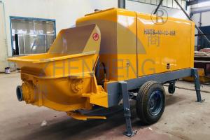 China Hood Rigidity Concrete Mixer Pump Machine , 40m3 / H Cement Mixer And Pump factory
