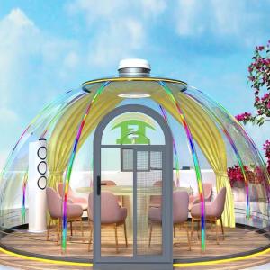 China Custom Size Outdoor Tent PC Clear Bubble Dome Transparent Tent Dome Tent for Casual Cafe factory