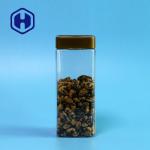 Clear Empty Leak Proof Plastic Jar Biscuits Rice Packaging 555ml Food Square PET