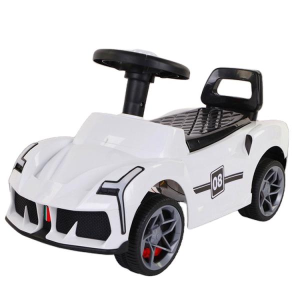 Girls' Red White Yellow Swing Music Children's Ride on Balance Scooter Car with