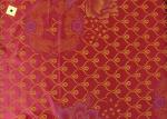 Polyester Red Printed Warp Knitted Fabric 110gsm For Mattress Sofa