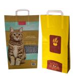 Biodegradable Kraft Paper Biodegradable Cat Litter Bags 6L 10L Custom Printed