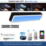 CRI 95 Dimmable LED Ceiling Light 1200x300mm Artifcial Sunlight
