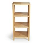 Multifunctional Bamboo Storage Racks And Holders Wooden Bathroom Shelves 4 Tier