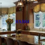 Arch Top Oak Wood Aluminium Clad Windows Insulated Glass