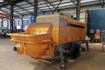 Yellow Diesel Concrete Pump Equipment 50m3 / H Output For Building Construction