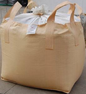 China Cross Corner Circular Bulk Bag FIBC With Skirt Top For Iron Powder factory