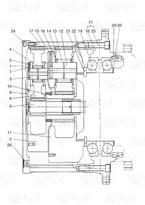 China Planetary 401-00005A DX420 Excavator Travel Drive Catalog with Hydraulic Swing Motor factory