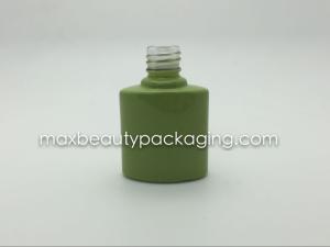 China special powder coating gel polish bottle double coating gel polish bottle nail polish packaging cap and flat brush factory
