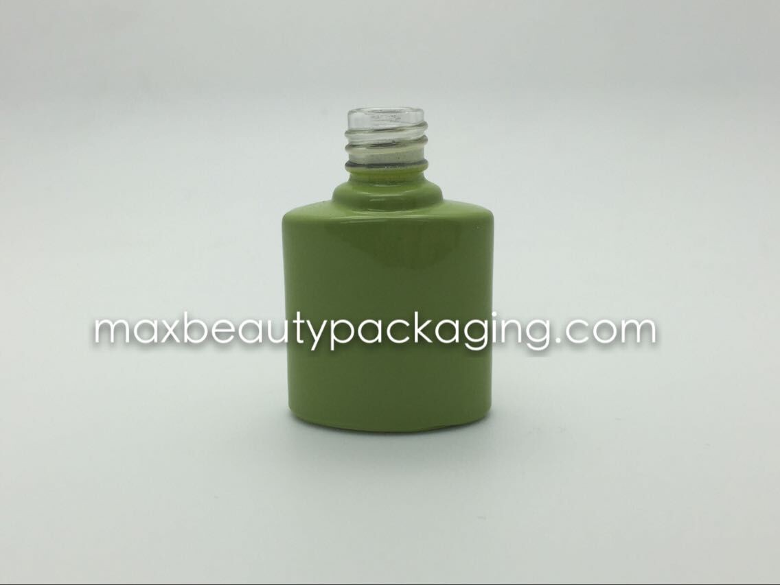 special powder coating gel polish bottle double coating gel polish bottle nail polish packaging cap and flat brush